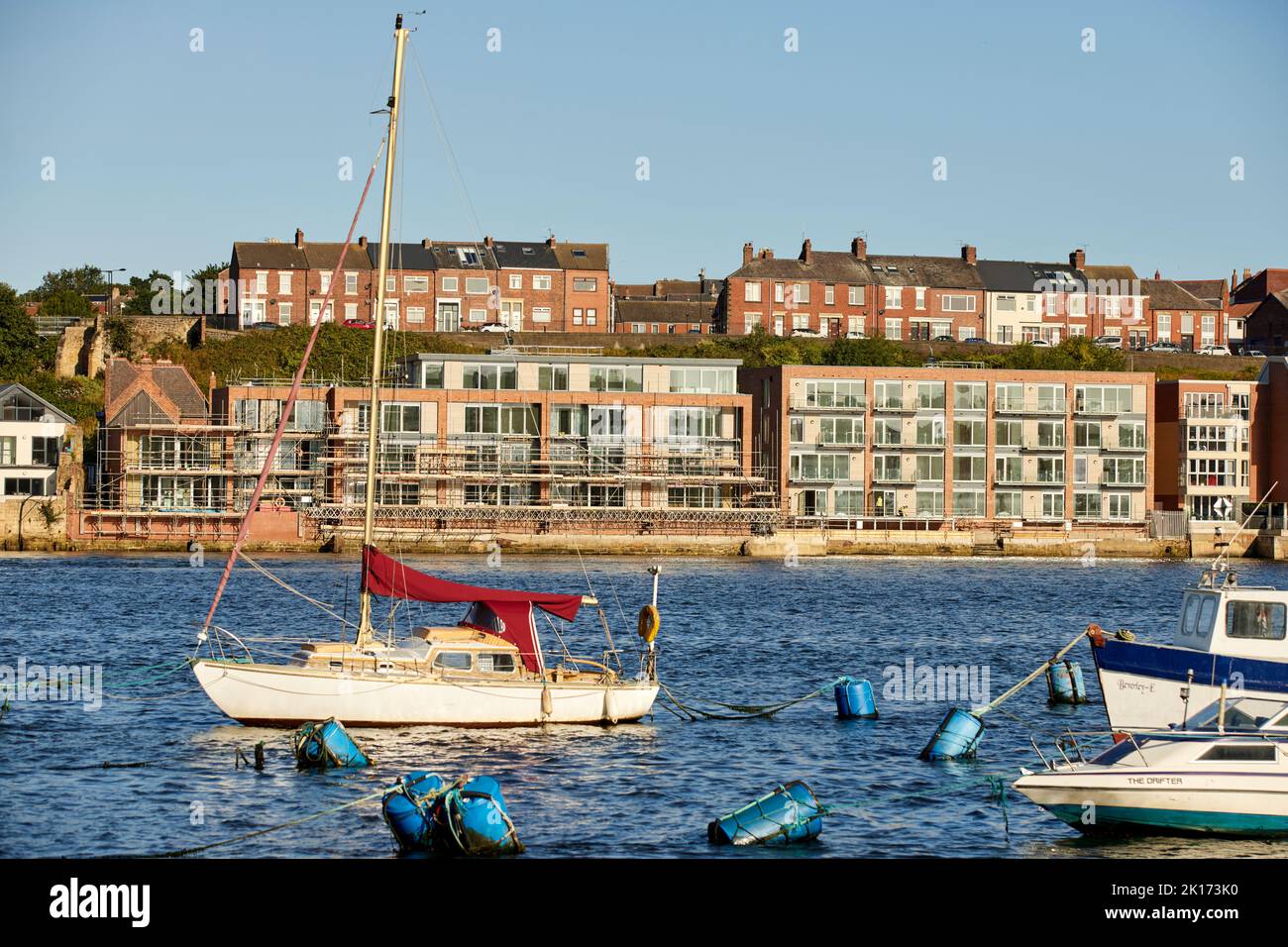 North Shields apartments in the waterfront Stock Photo Alamy