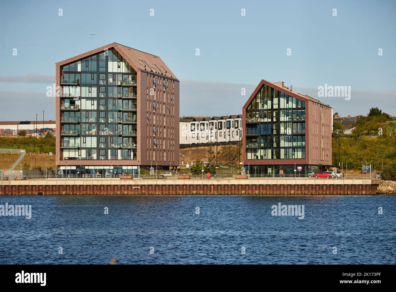 Smokehouses Urban Splash apartments Smith’s Dock North Shields Stock