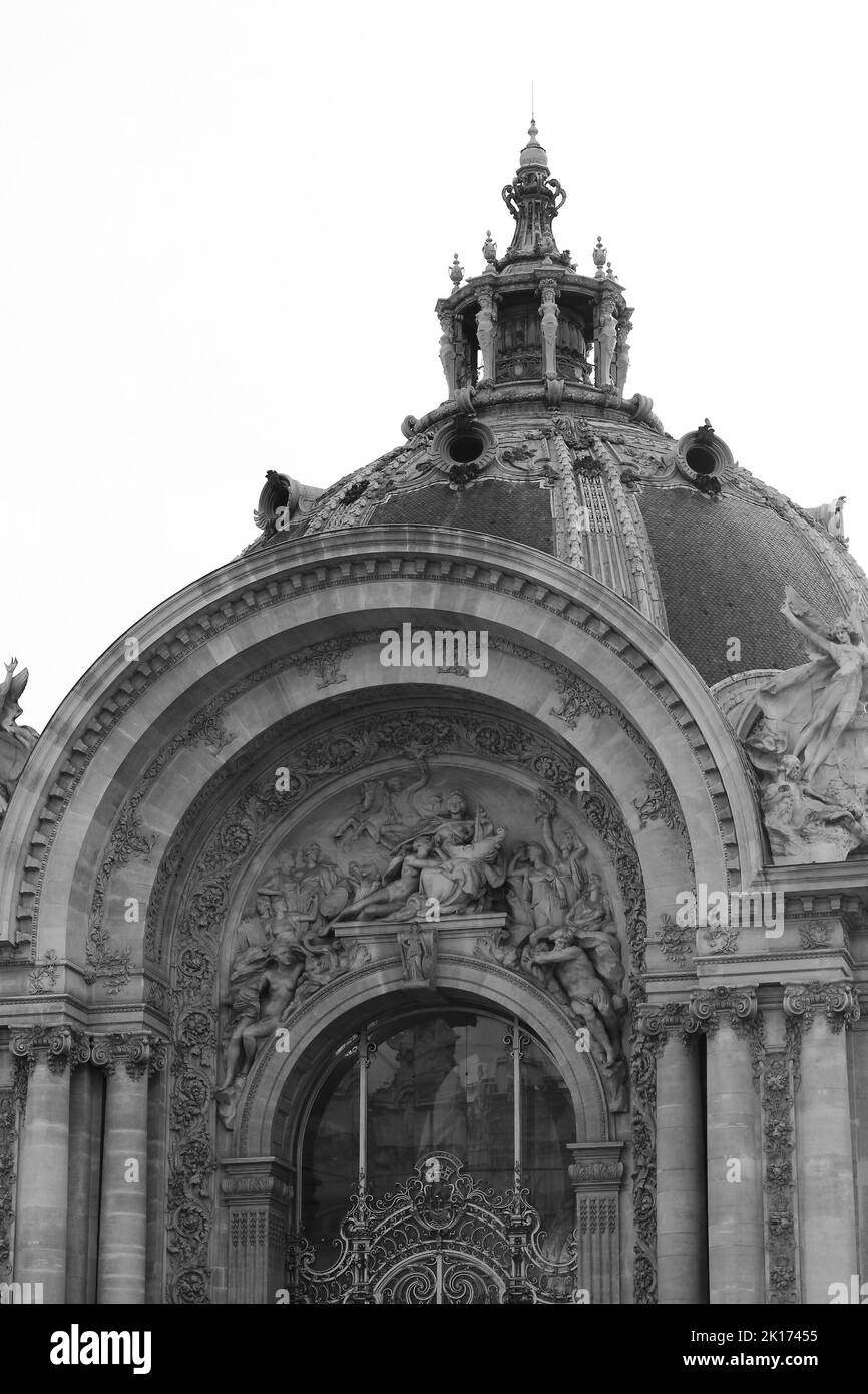 Paris, France. Petit Palais (Small Palace). Art Museum. Parisian Landmarks. Stock Photo