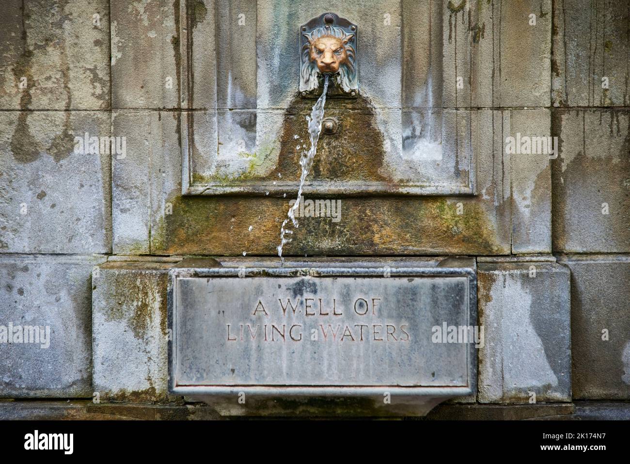 St Ann's Well ancient warm natural spring Buxton, Derbyshire. The ...