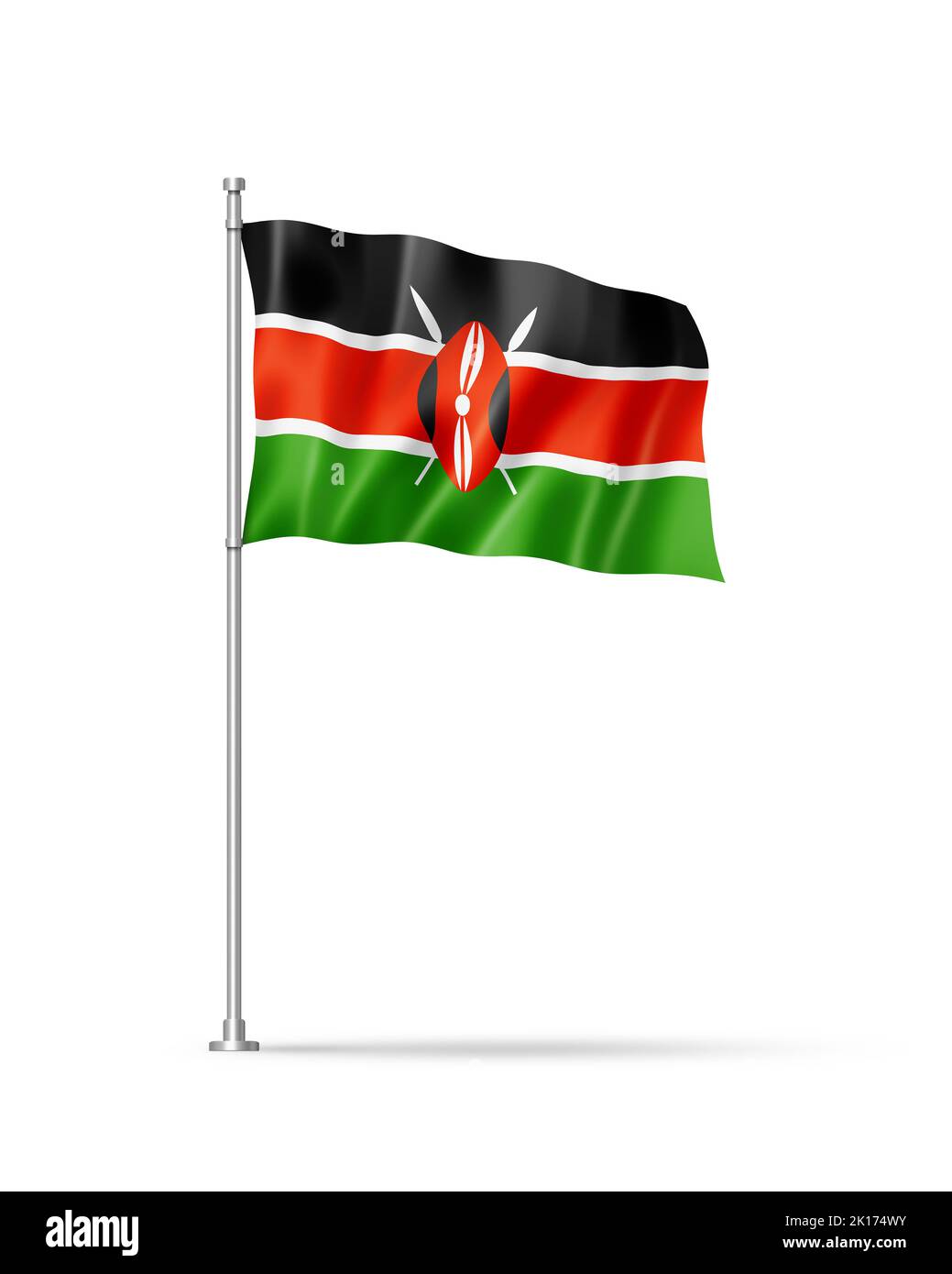 Flag of kenya Cut Out Stock Images & Pictures - Alamy