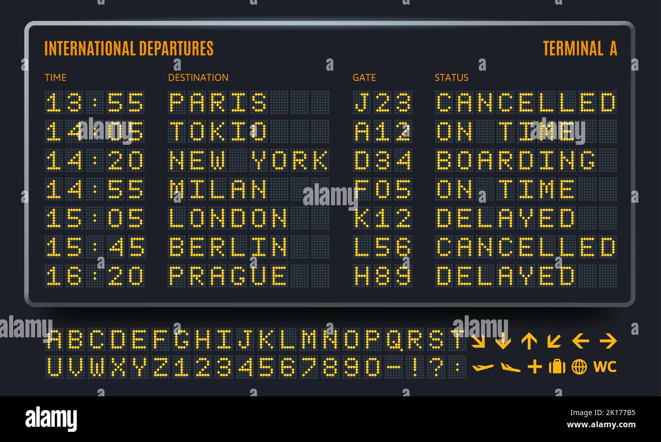 airport display screens free sample