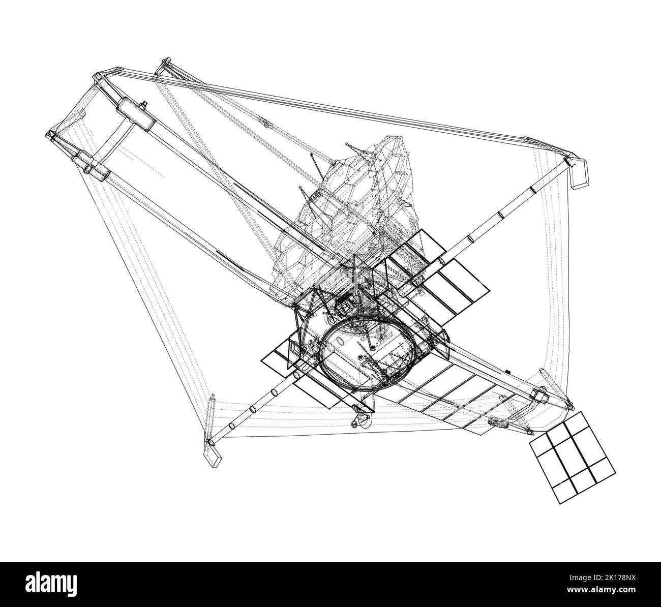 James Webb Space Telescope. Vector Stock Vector