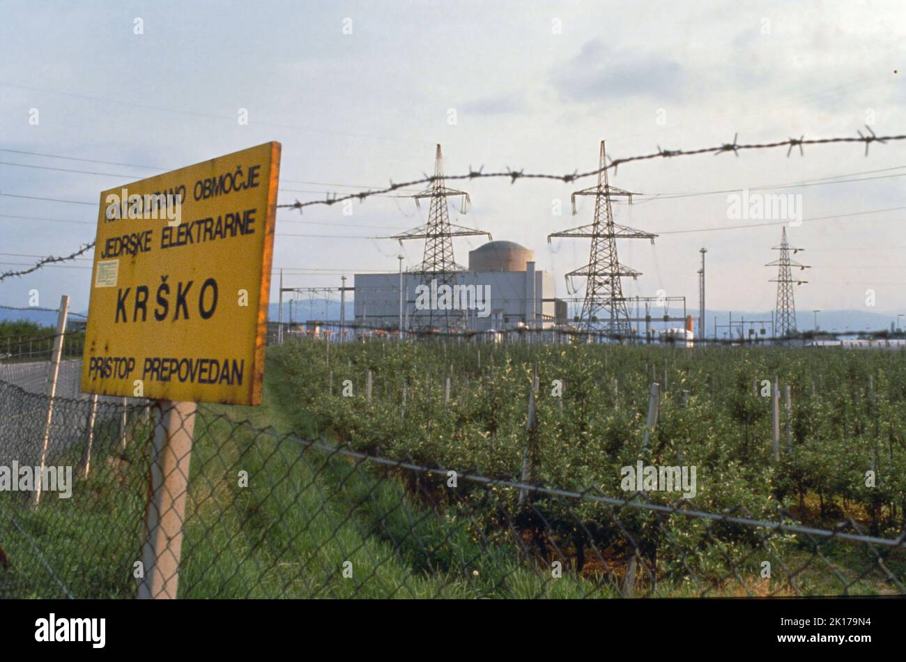 Slovenia, Krsko nuclear power plant Stock Photo