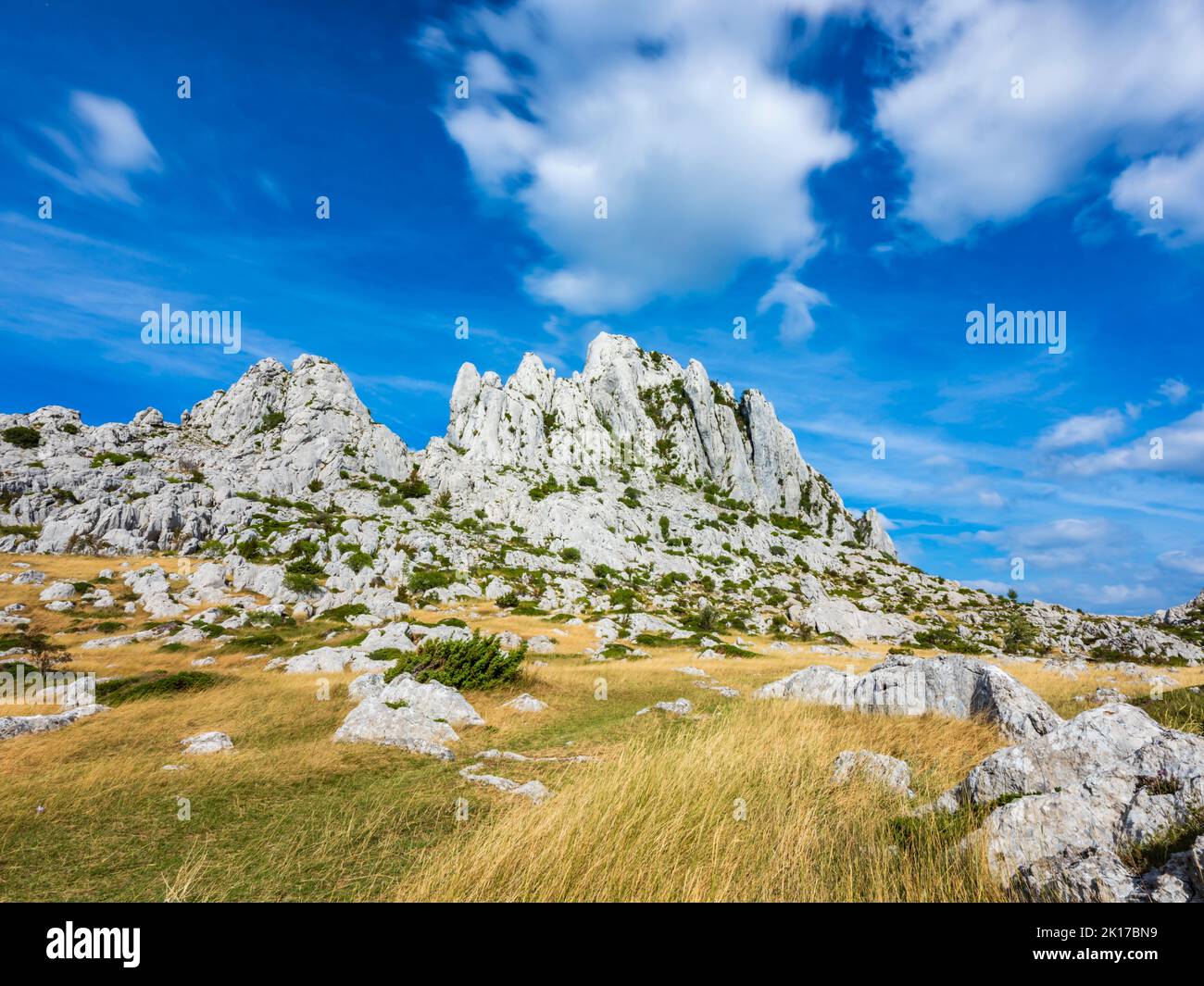 Tulove grede ridge mountain in Croatia Europe Stock Photo