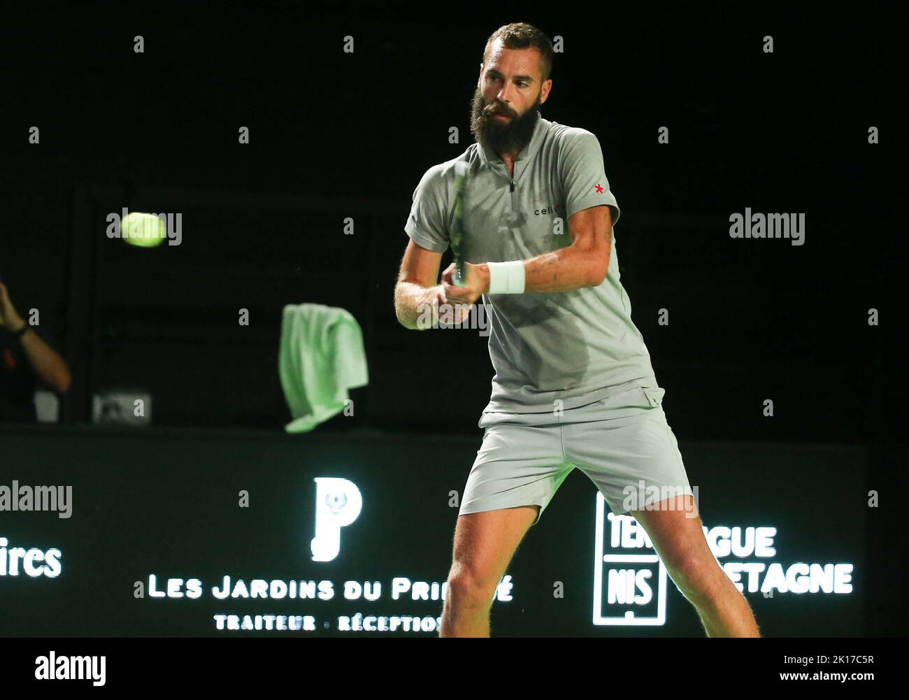 Benoit Paire of France during the Open de Rennes 2022, ATP Challenger tennis tournament on September 12, 2022 at Le Liberte stadium in Rennes, France - Photo Laurent Lairys / DPPI Stock Photo