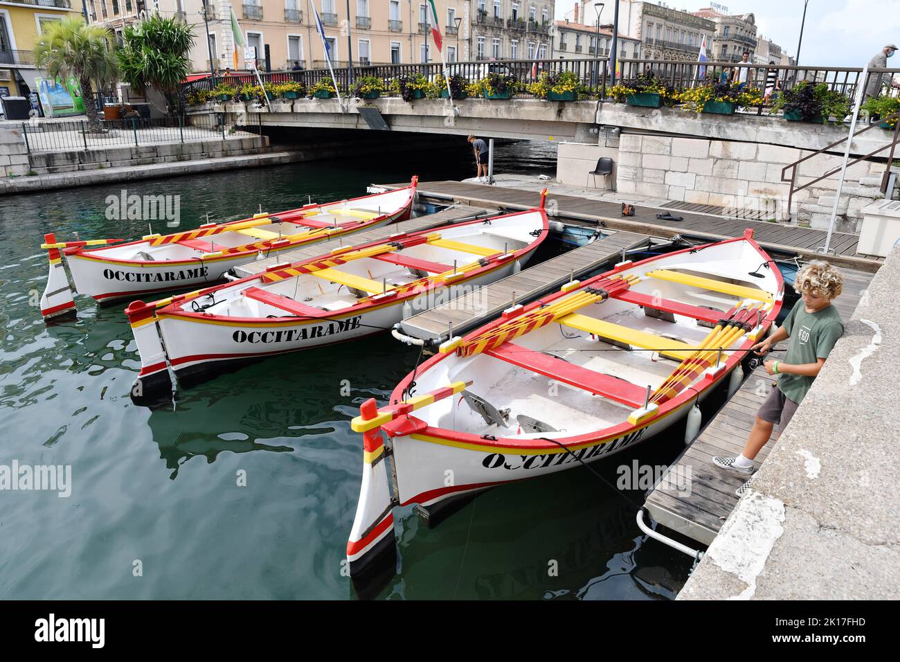 Royal Canal - Sète - Hérault - France Stock Photo