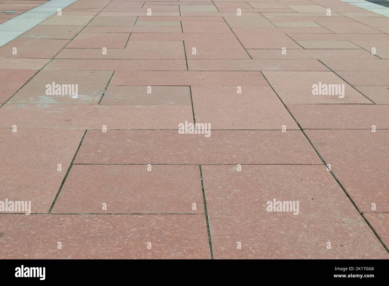 Empty stone slabs pathway Stock Photo