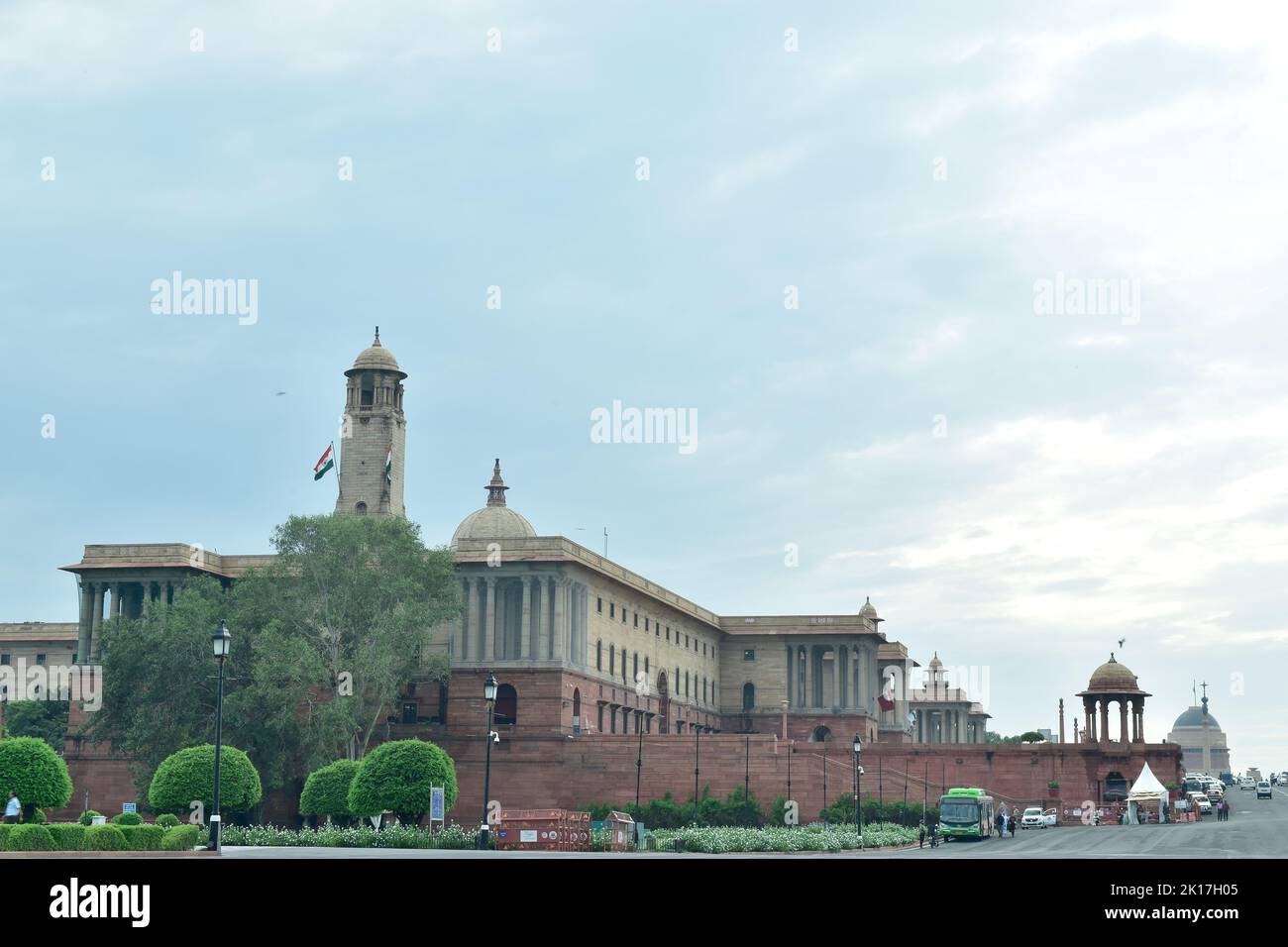 New Delhi, India - 14 September 2022 :Indian president house with nice blue sky Stock Photo