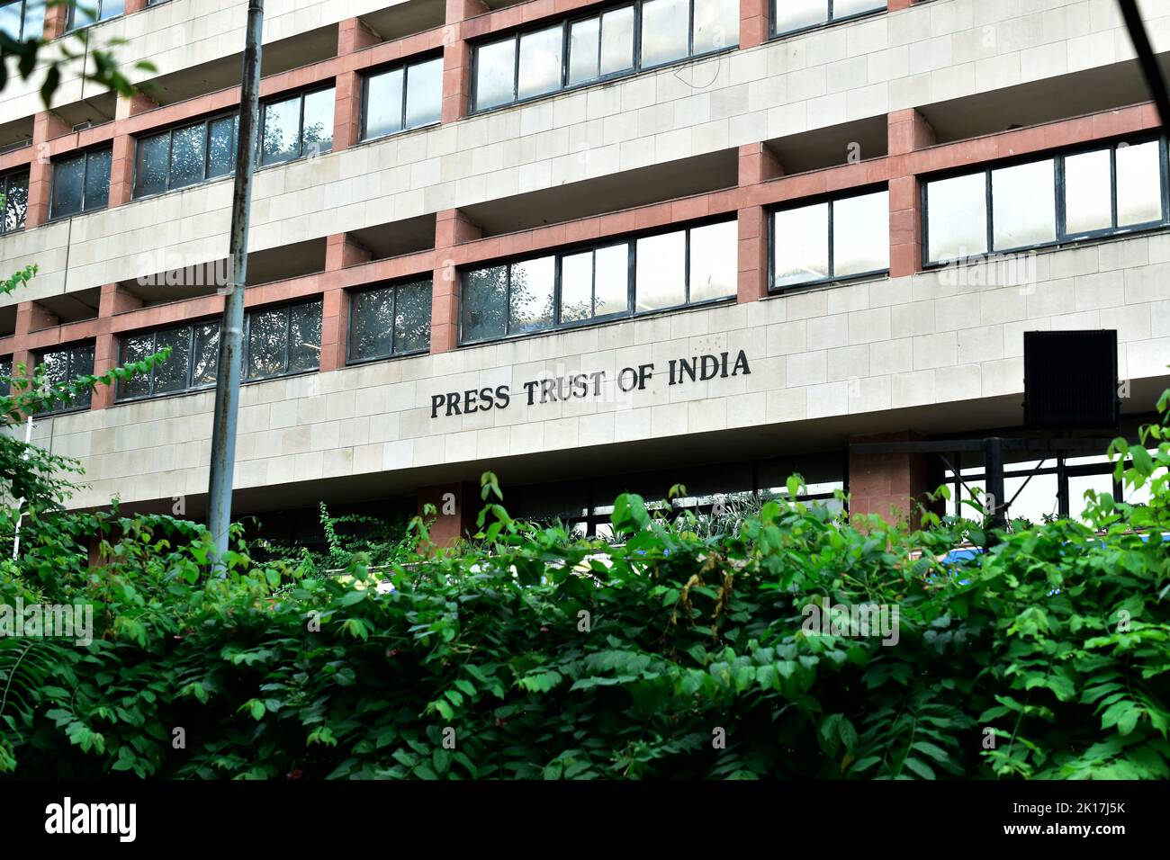 New Delhi, India - 14 September 2022 : Press trust of india building from outside, largest news agency in india PTI Stock Photo