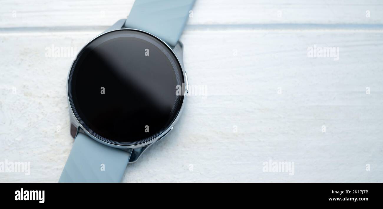 Smart watch with digital screen Stock Photo
