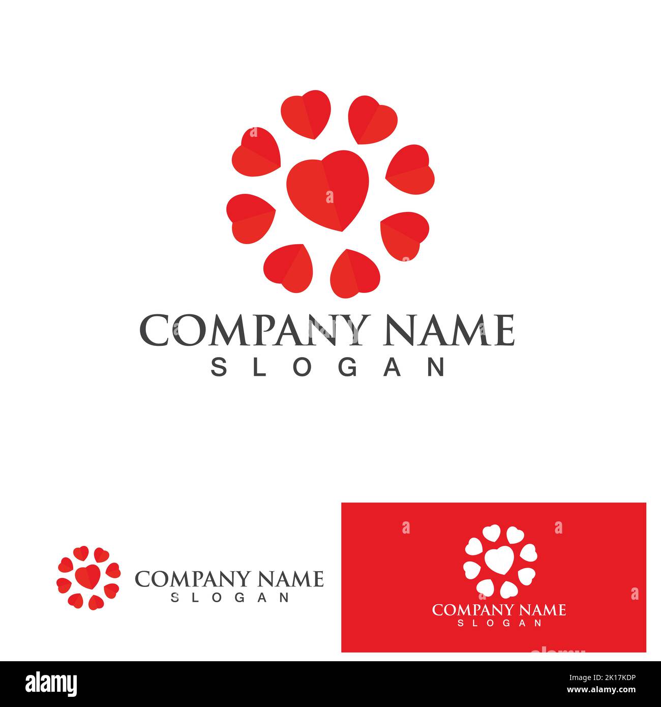 Love heart logo and symbol vector template Stock Vector Image & Art - Alamy