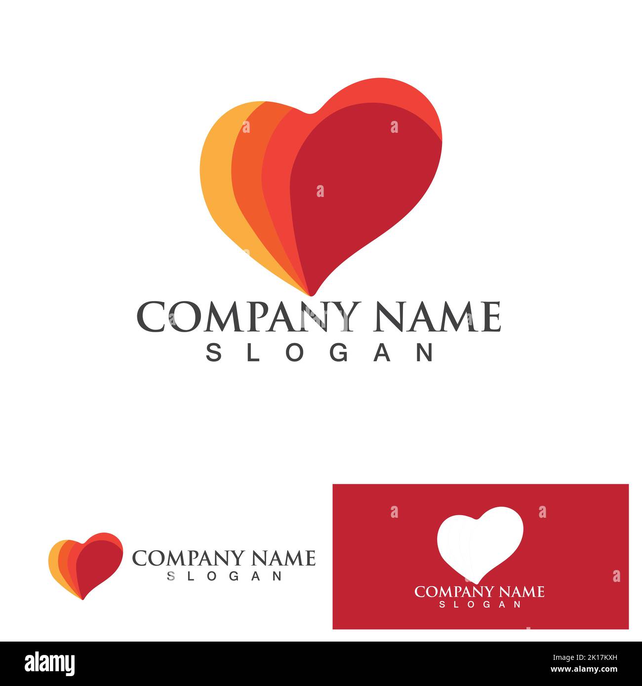 Love heart logo and symbol vector template Stock Vector Image & Art - Alamy