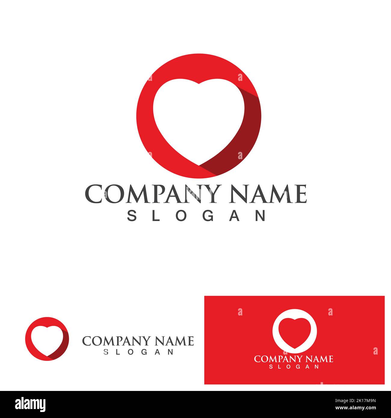 Love heart logo and symbol vector template Stock Vector Image & Art - Alamy