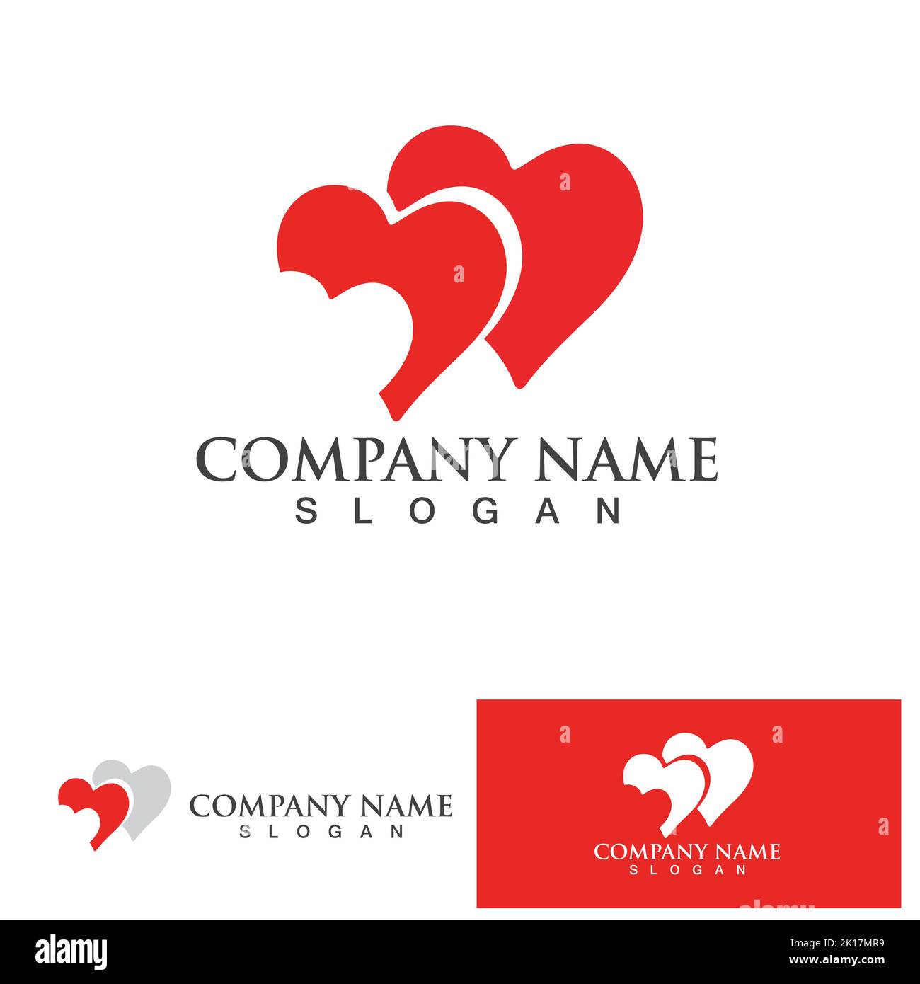 Love heart logo and symbol vector template Stock Vector Image & Art - Alamy