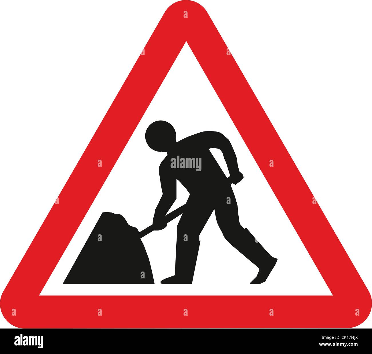 Road works, The Highway Code Traffic Sign, Signs giving orders, Signs