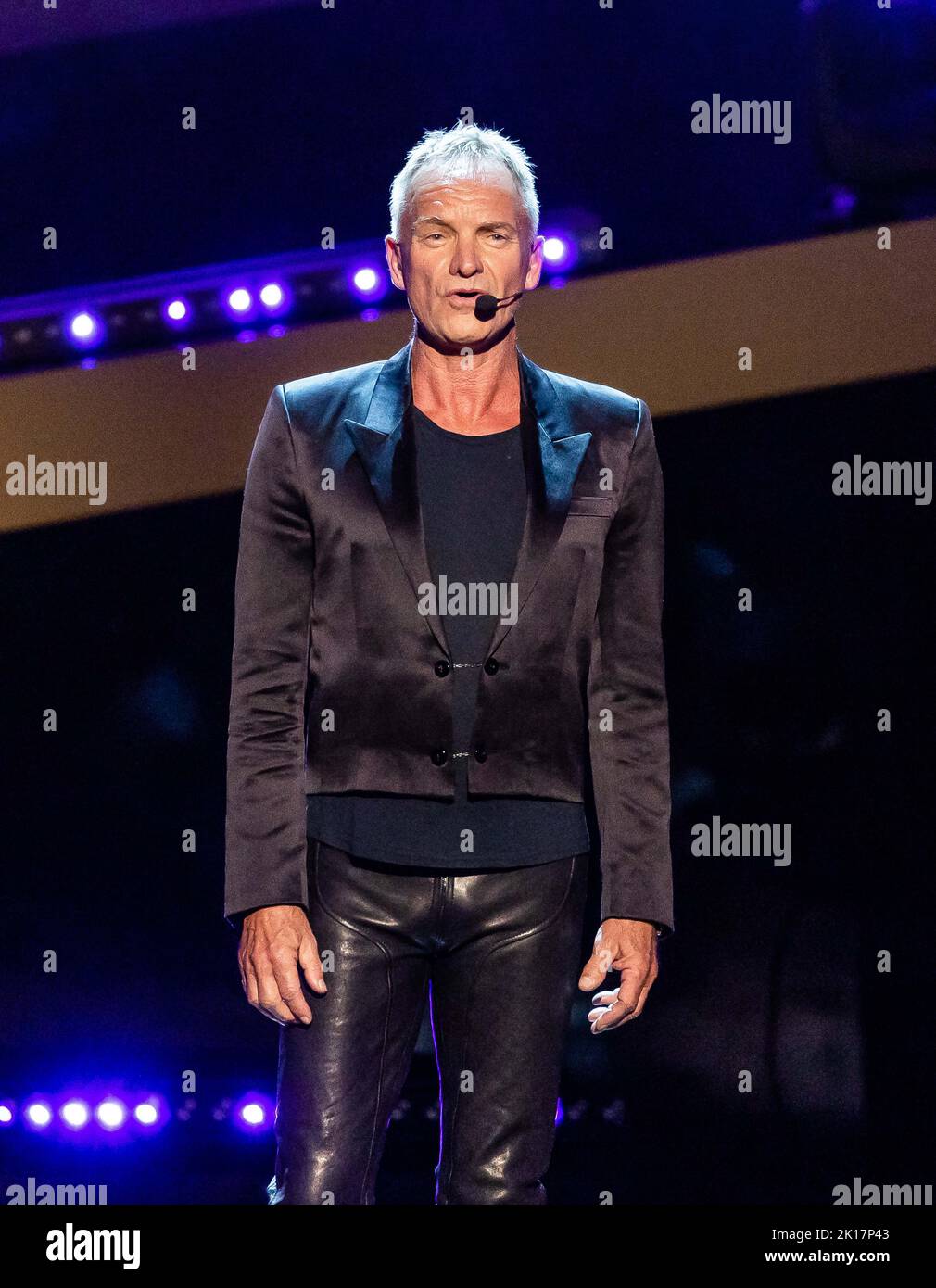 Sting performs during the CMT Giants: Vince Gill at The Fisher Center ...