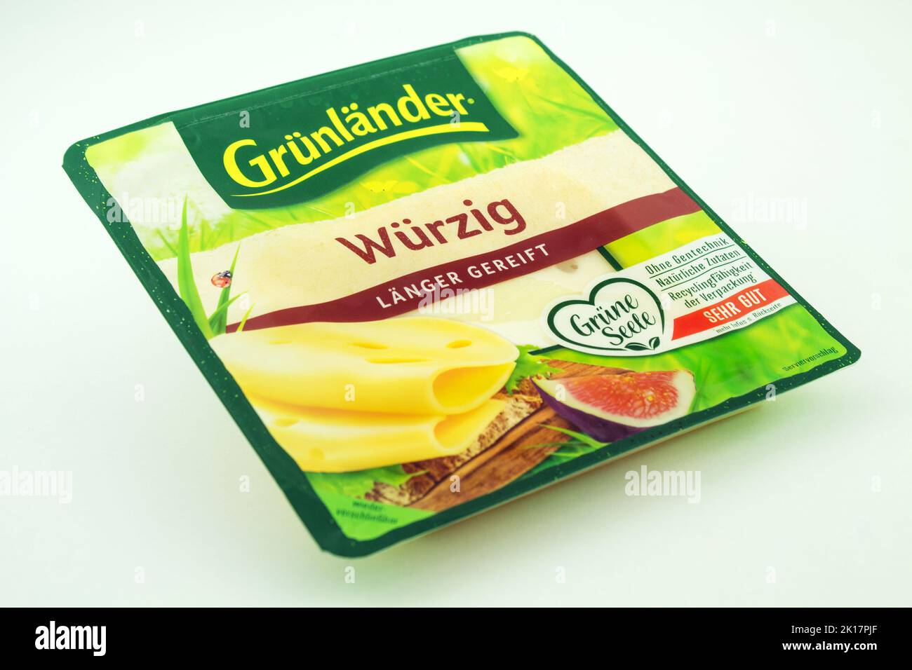 Hamburg, Germany - August 2022: Grünländer Käse Mild und Nussig auf ...