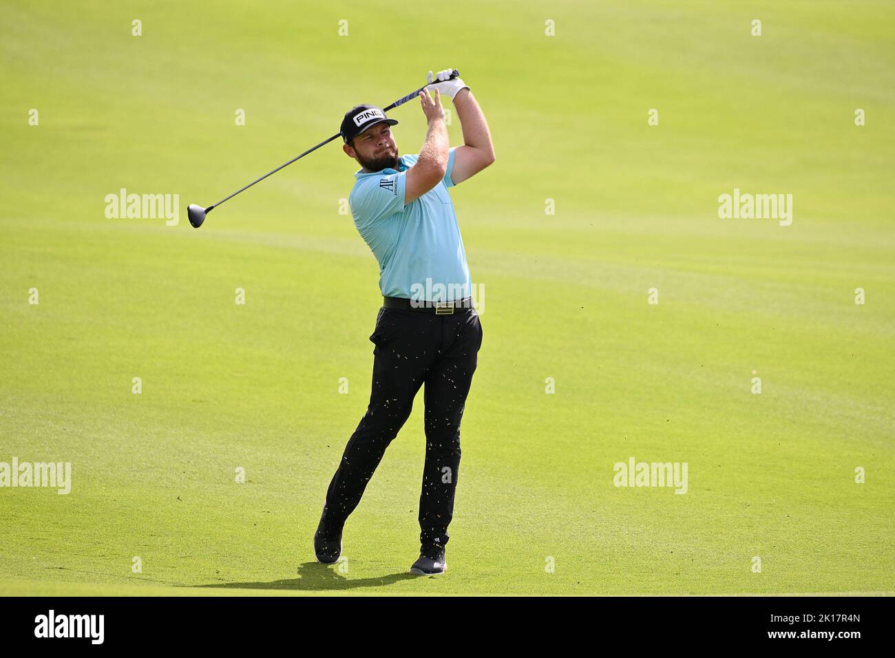 Rome, Italy. 16th Sep, 2022. Tyrrell Hatton during 79 Open D'Italia Golf  Match, Marco Simone Golf Club, 16 September 2022 (Photo by AllShotLive/Sipa  USA) Credit: Sipa USA/Alamy Live News Credit: Sipa USA/Alamy