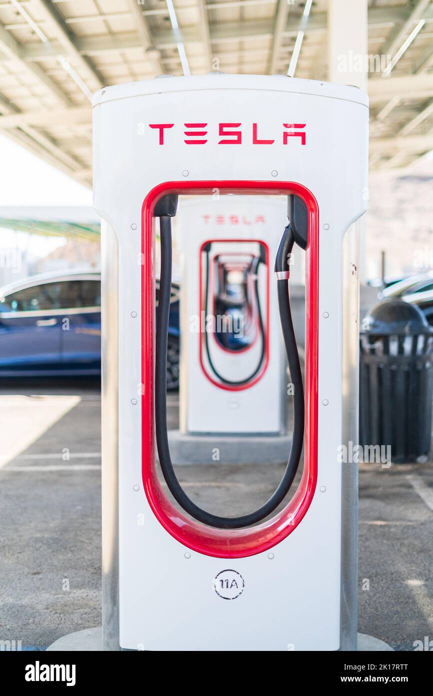 Tesla charging station Stock Photo Alamy