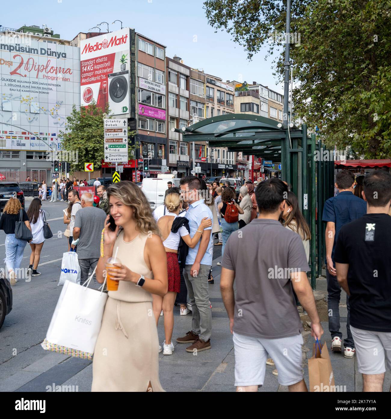 Türkei, Istanbul, Besiktas, Strassenszene Stock Photo