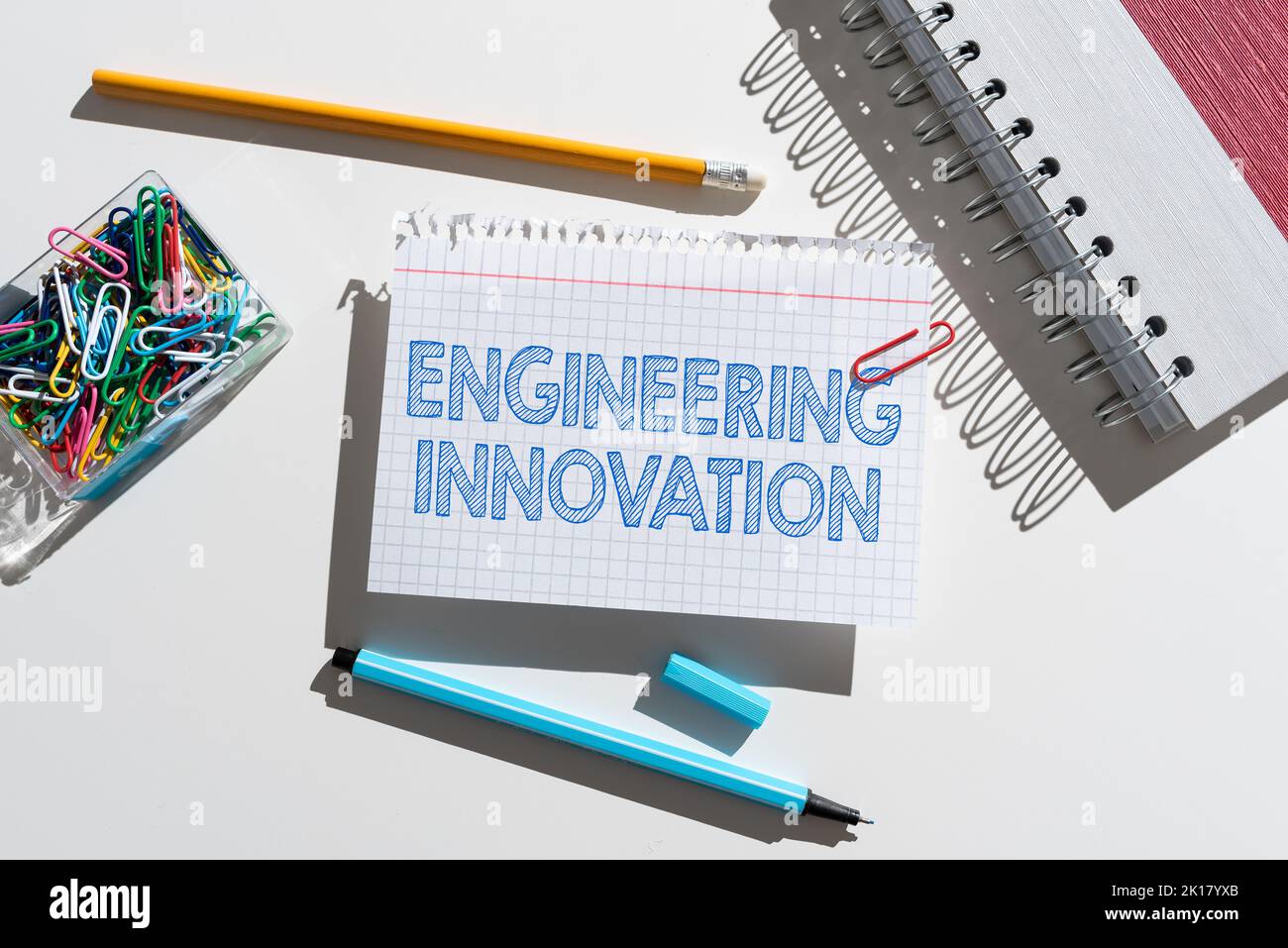 Text caption presenting Engineering Innovation. Internet Concept Process expressed in Logic and Mathematical Form Stock Photo