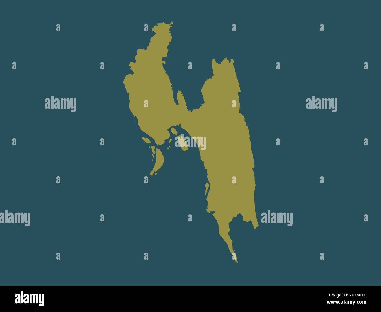 Chittagong, division of Bangladesh. Solid color shape Stock Photo Alamy