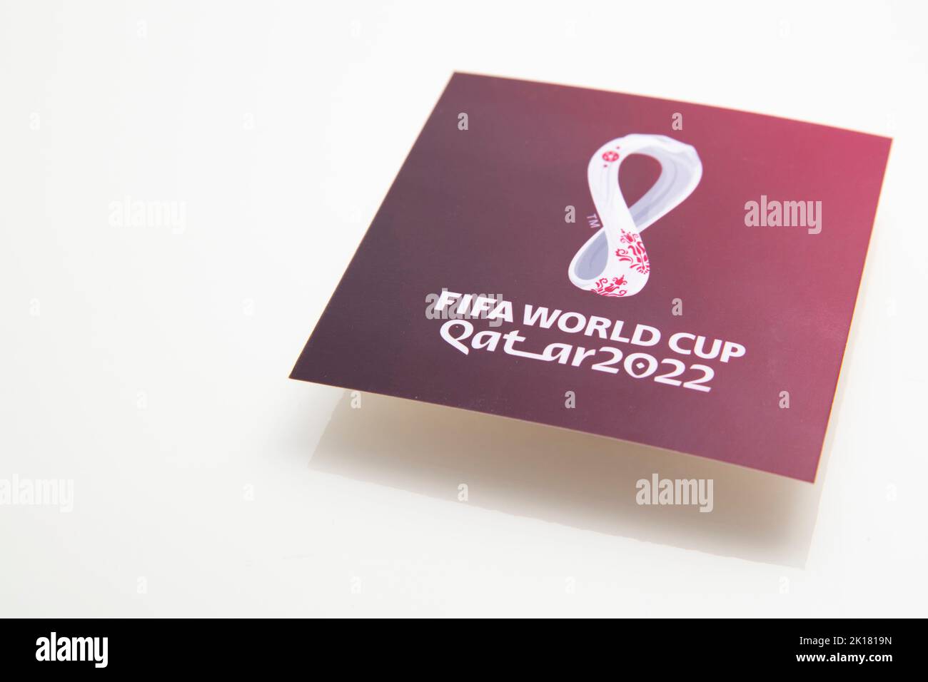 Qatar 2022 football world cup logo hi-res stock photography and images ...