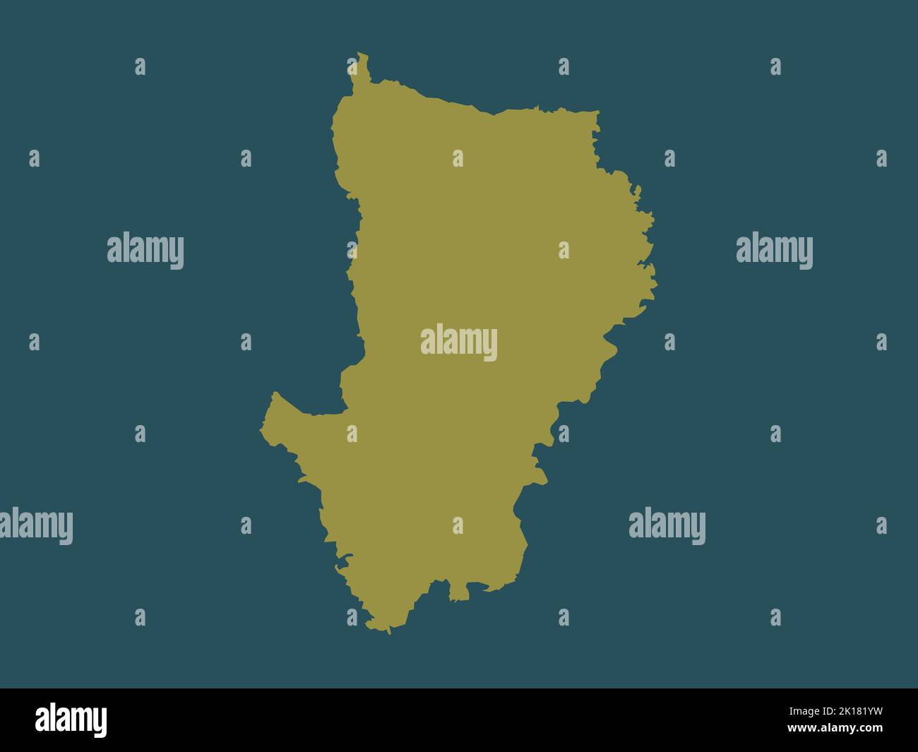 Dhaka, division of Bangladesh. Solid color shape Stock Photo - Alamy