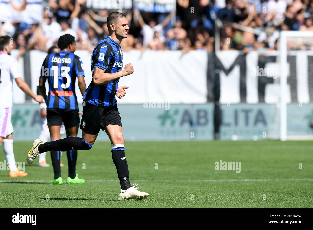 Merih Demiral of Atalanta BC celebrates after scoring first goal during