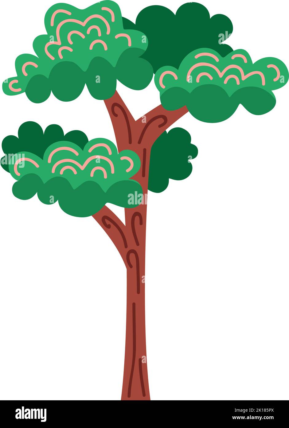 tree plant forest nature icon Stock Vector Image & Art - Alamy