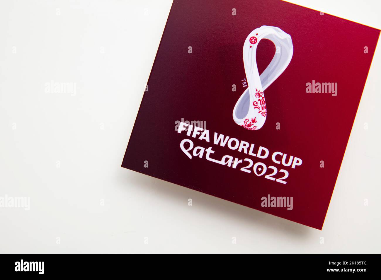 official FIFA World Cup Qatar 2022 Logo Stock Photo - Alamy