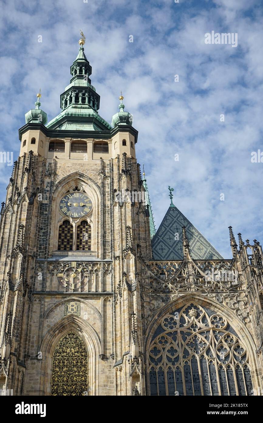 Prague, Czech Republic - September 24 : St Vitus Cathedral in Prague on September 24, 2014 Stock Photo