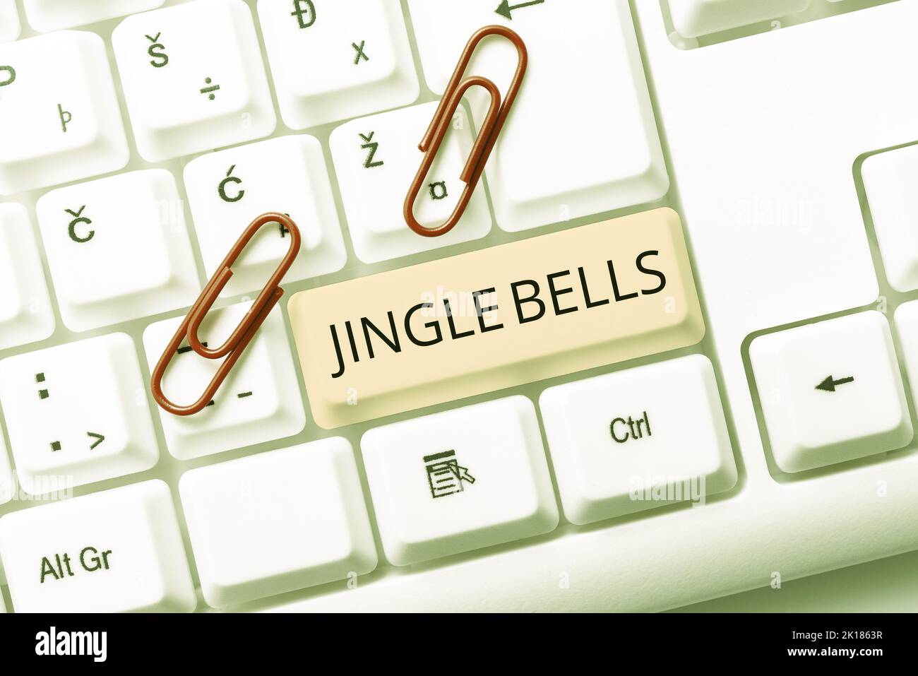 Sign displaying Jingle Bells. Word Written on Most famous traditional