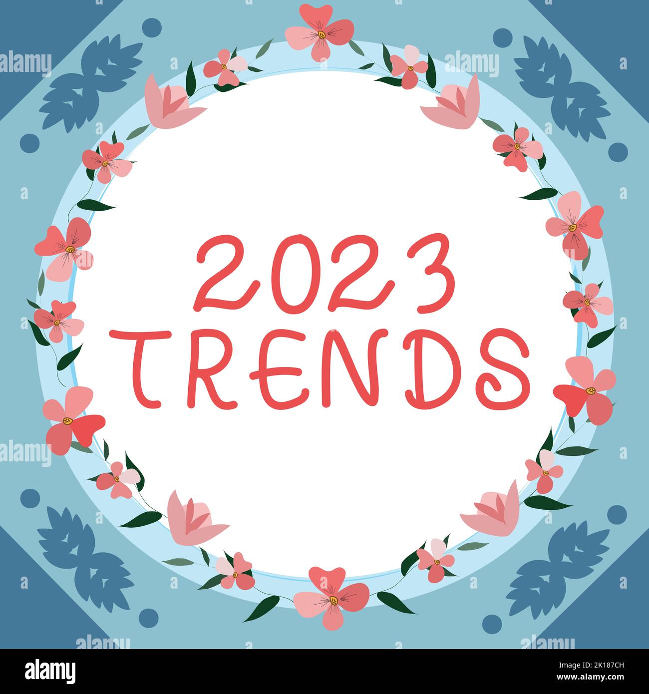 Hand writing sign 2023 Trends. Concept things that is famous