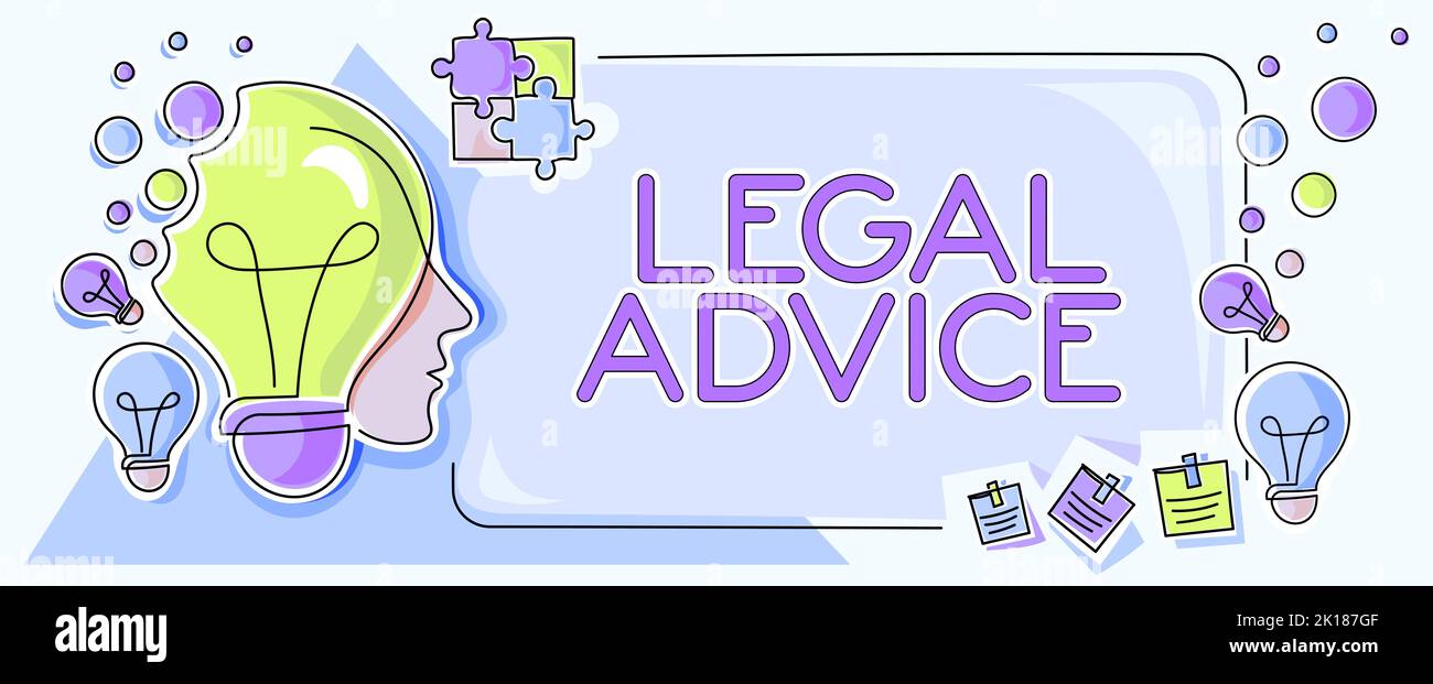 Hand writing sign Legal Advice. Business overview Lawyer opinion about