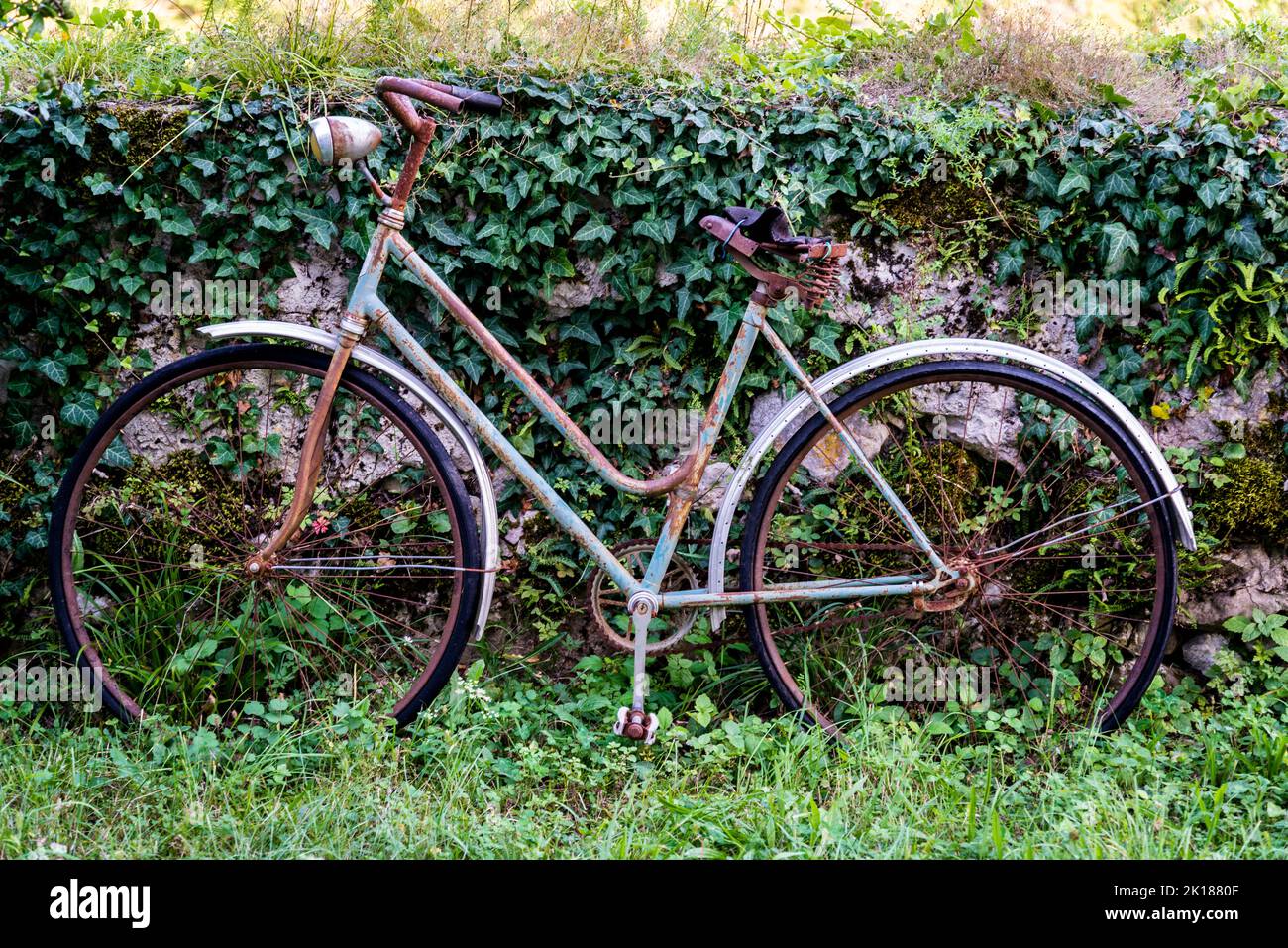 Rusty bicycle Stock Photo