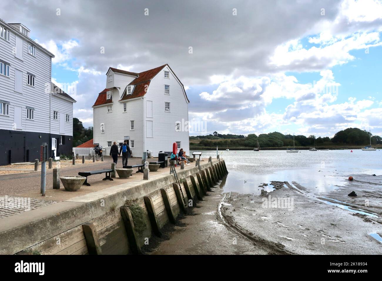 Woodbridge, Suffolk, UK - 16 September 2022 : Storm clouds over the Tide Mill. Stock Photo