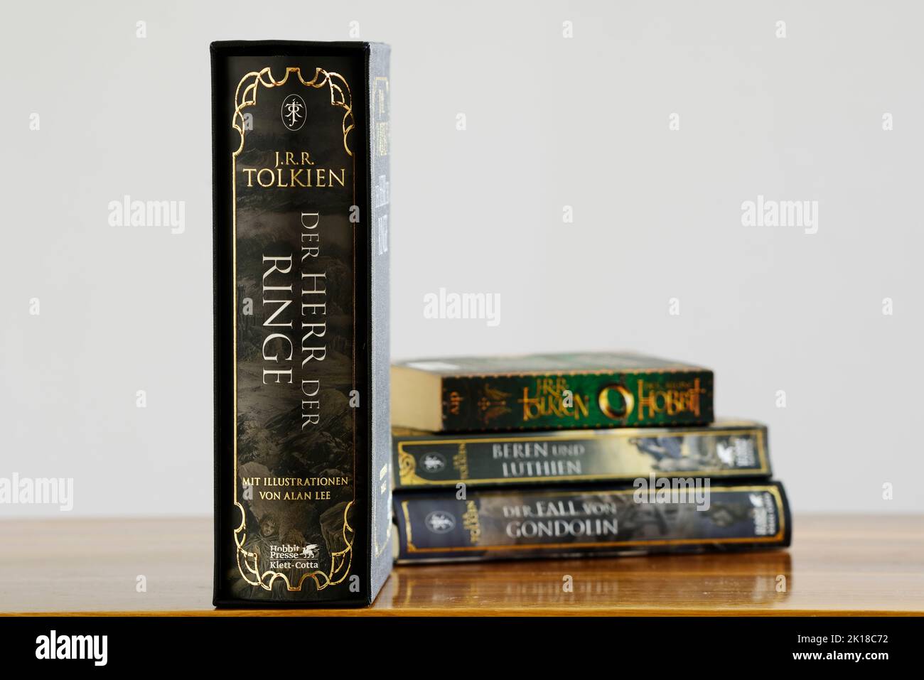 The book Lord of the Rings by J.R.R. Tolkien Stock Photo