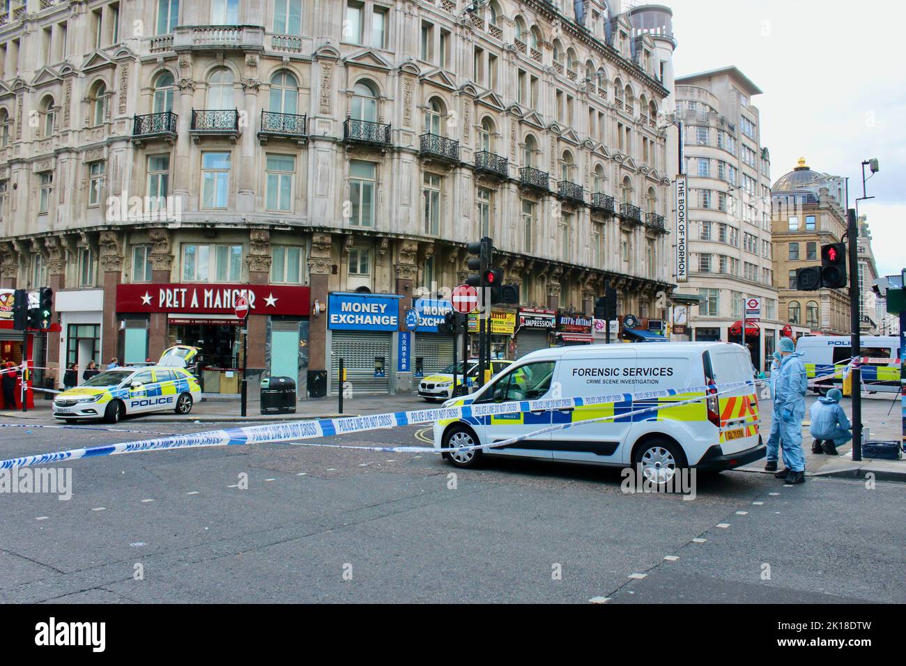 Scene Of Police Stabbing In Piccadilly Circus Central London England 16 ...