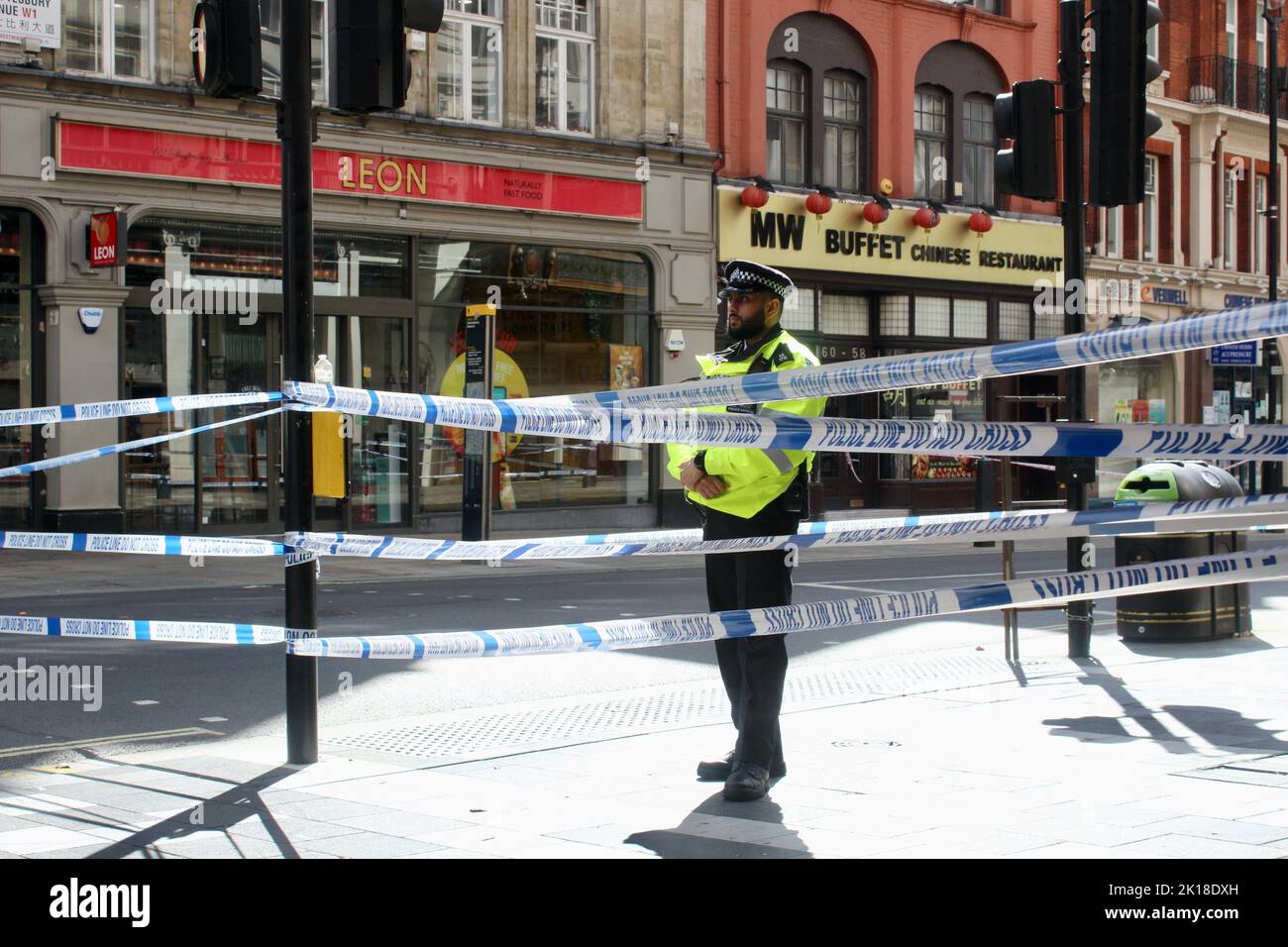 Scene Of Police Stabbing In Piccadilly Circus Central London England 16 ...