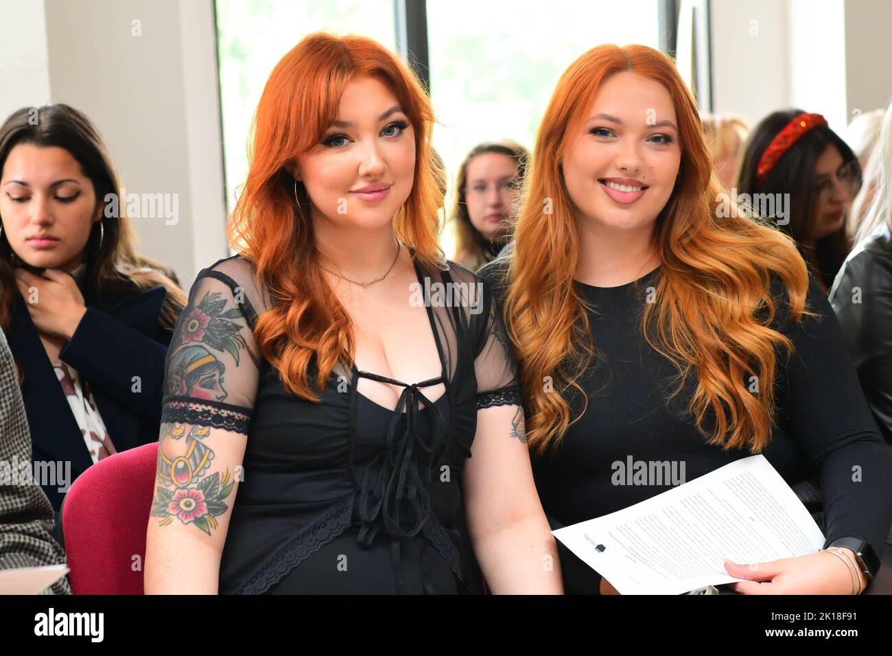 London, UK. 16th Sep, 2022. SOHUMAN - LFW SE23 at Sceptre Court, Tower Hill, London, UK. - 16 September 2022. Credit: See Li/Picture Capital/Alamy Live News Stock Photo