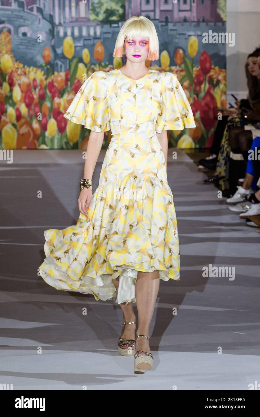 London, UK. 16th September, 2022. A model walks the runway during Paul ...