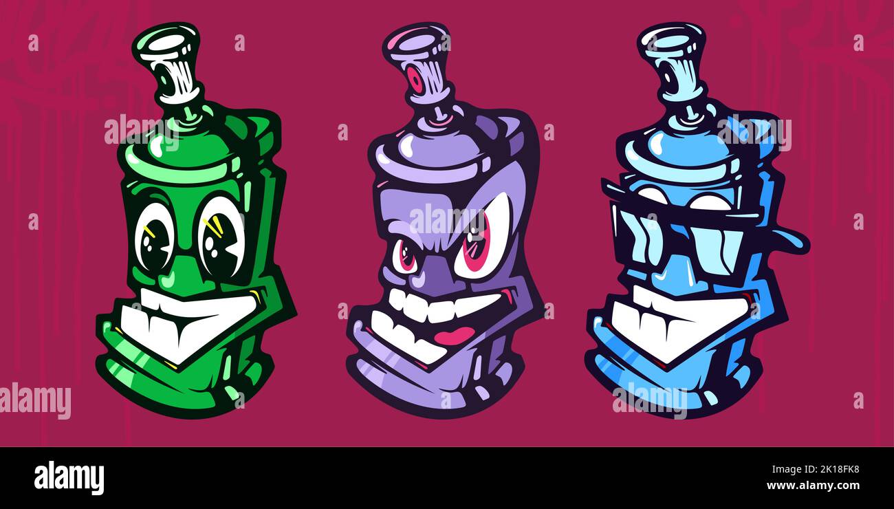Street art spray cans Stock Vector Images - Alamy