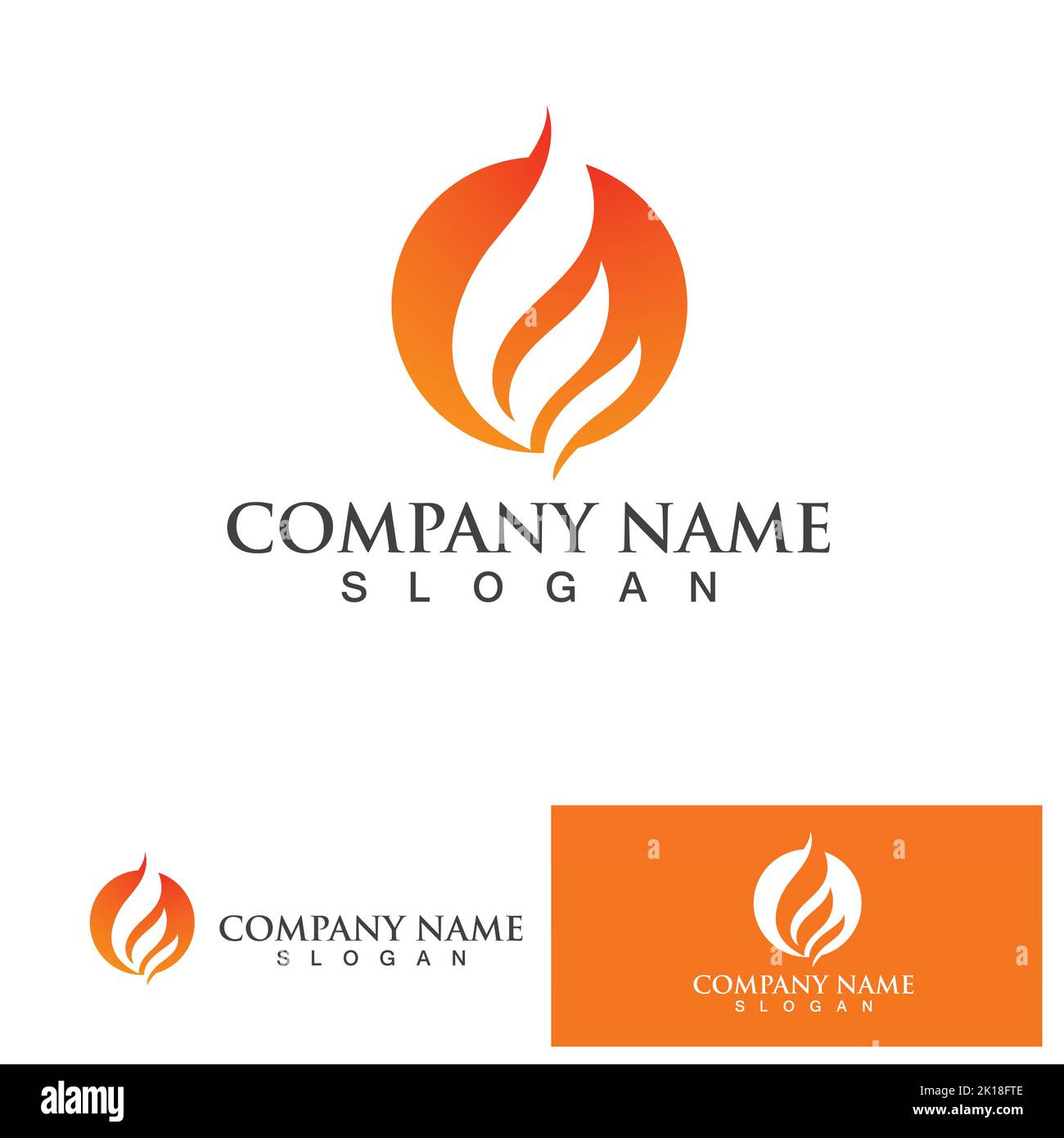 fire flame logo icon vector design template Stock Vector Image & Art ...