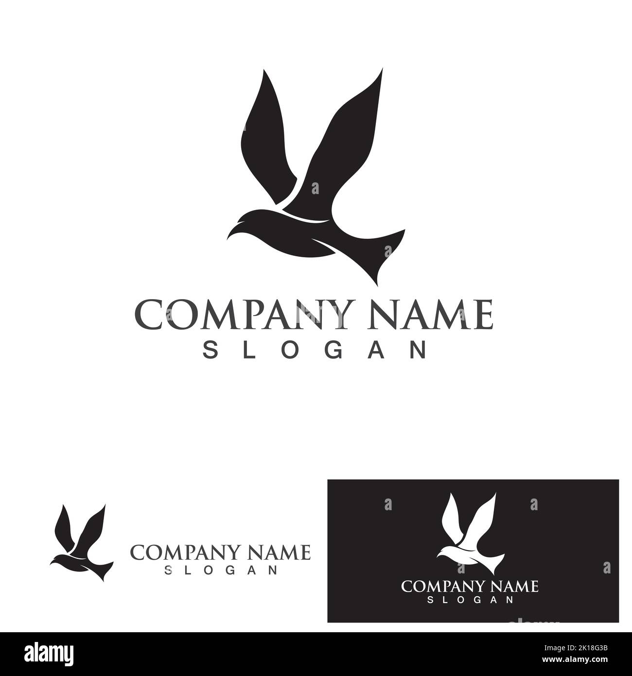 bird logo vector icon design template Stock Vector Image & Art - Alamy