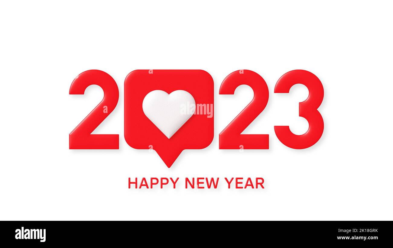 Happy New Year 2023 Instagram Post and Story Stock Photo