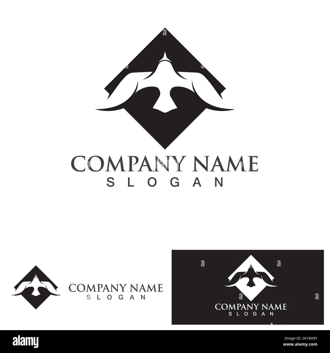 bird logo vector icon design template Stock Vector Image & Art - Alamy