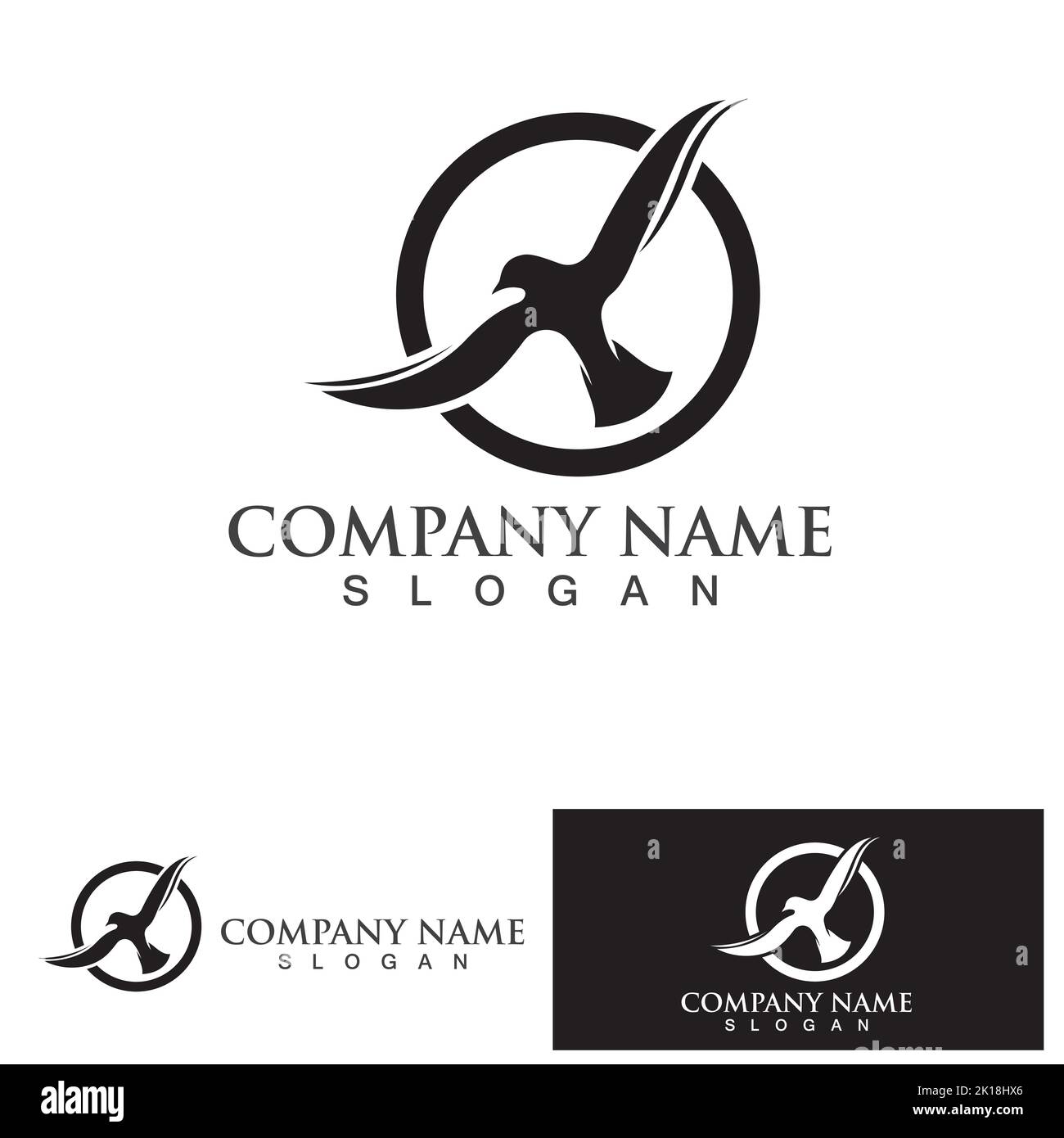 bird logo vector icon design template Stock Vector Image & Art - Alamy