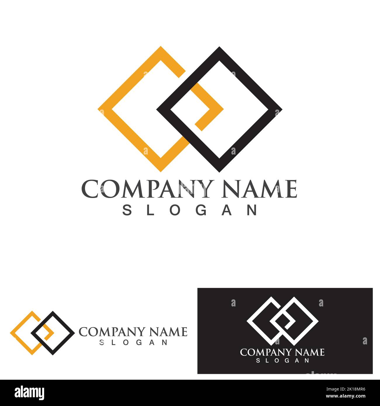 Business corporate abstract unity vector logo design template Stock Vector